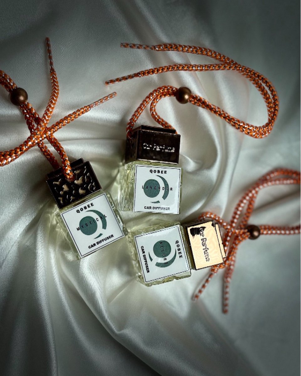 Qobee_'s tweet photo. Transform every drive into a serene escape with our car diffusers—Bringing your favorite scents on the go. Freshen up your journey, one scent at a time.

Available in 3 different scents 
Allure | Lavender | Mystical 

Price: 5,000 https://t.co/gPH6AhTzKs