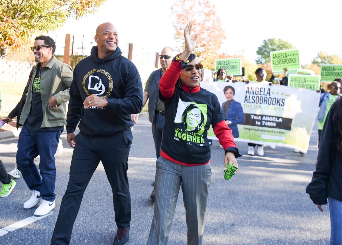 AlsobrooksForMD's tweet photo. Our young people are our future. I was proud to join Bowie State students at their homecoming parade this morning alongside Governor Moore and Michael Ealy.
#TeamAlsobrooks showed up and showed out because we know that in just 17 days, we will win at the ballot box! https://t.co/3S4w7pUA1z