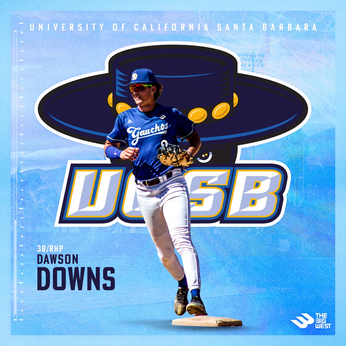 I'm excited to announce I've committed to play baseball at the University of California, Santa Barbara. This has been a dream of mine, and I can't thank my coaches, family, and teammates enough for their support throughout this journey. Go Gauchos!