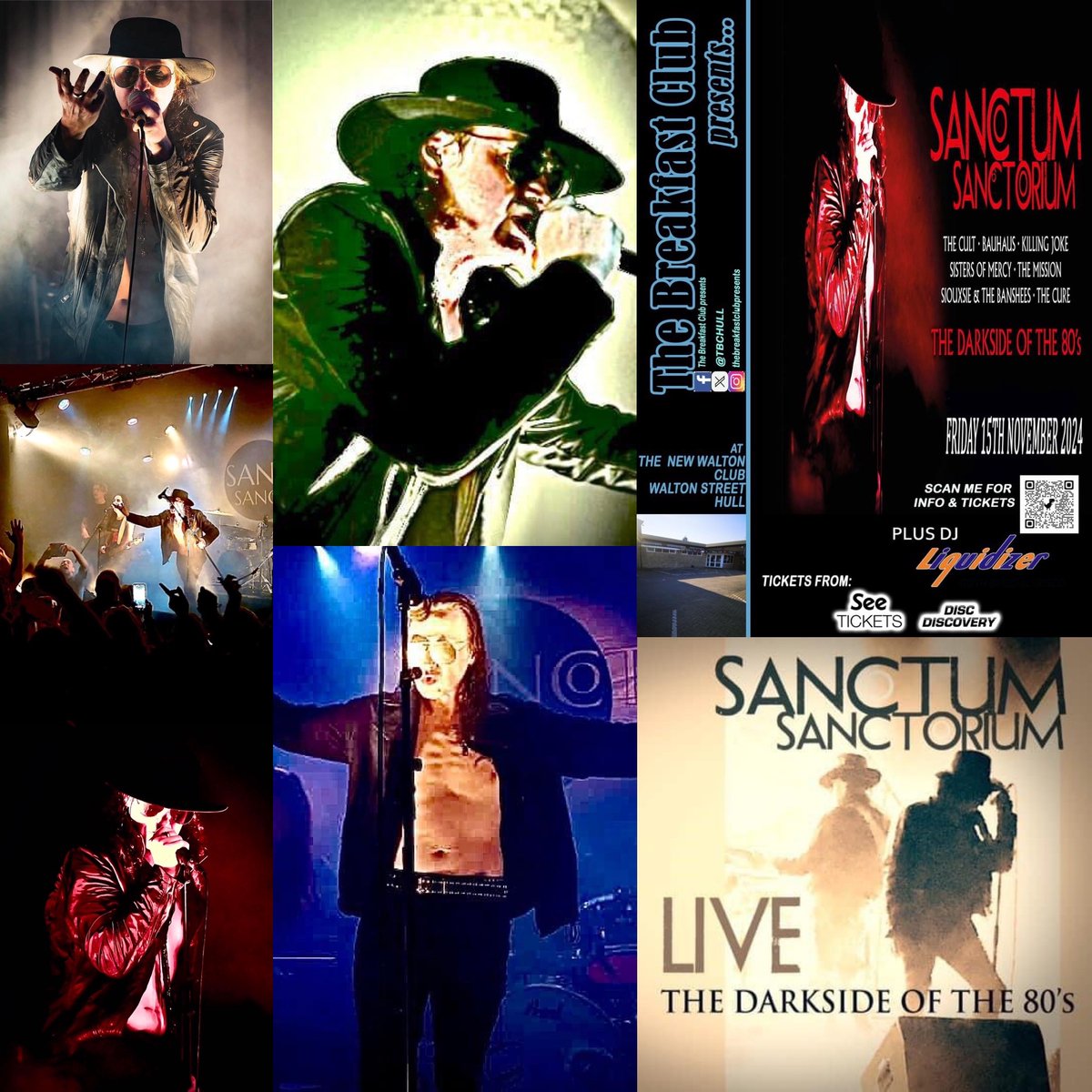 Sanctum Sanctorium : The Darkside of The 80s returning to Hull on 15 November. Those that came last year will remember it being an awesome night. Fans of Killing Joke, The Cult, Bauhaus, The Mission amongst many others will love this. 

seetickets.com/event/the-brea…