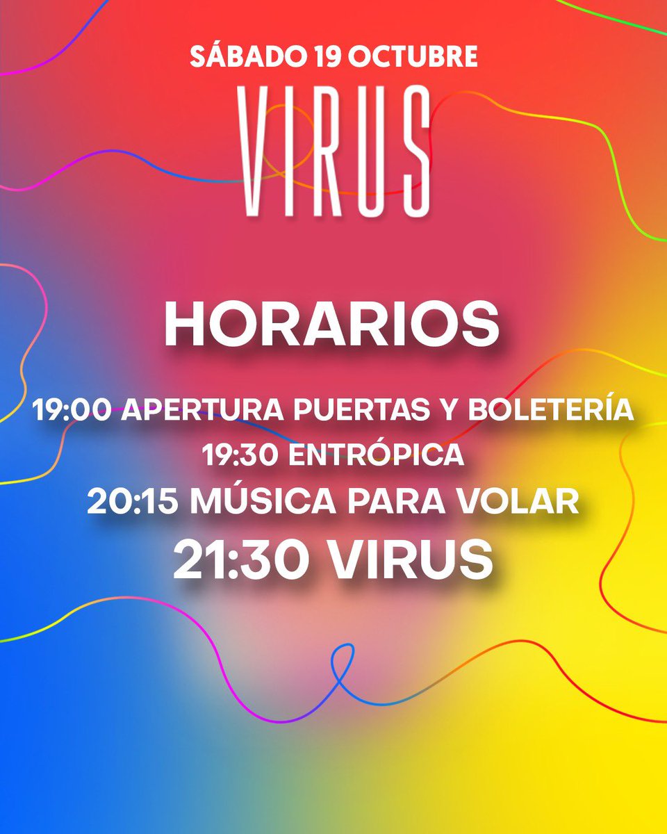 tomaprocl's tweet photo. HOY SÁBADO SI QUE CELEBRAMOS 💣💥🔥🎉

Te esperamos hoy sábado 19 en Teatro Coliseo para celebrar junto a Virus, y los invitados:

Musica para Volar @mpvolar 

🇨🇱 @entropica_music 

Últimas entradas disponibles en @puntoticket https://t.co/YTYXVu9L0D