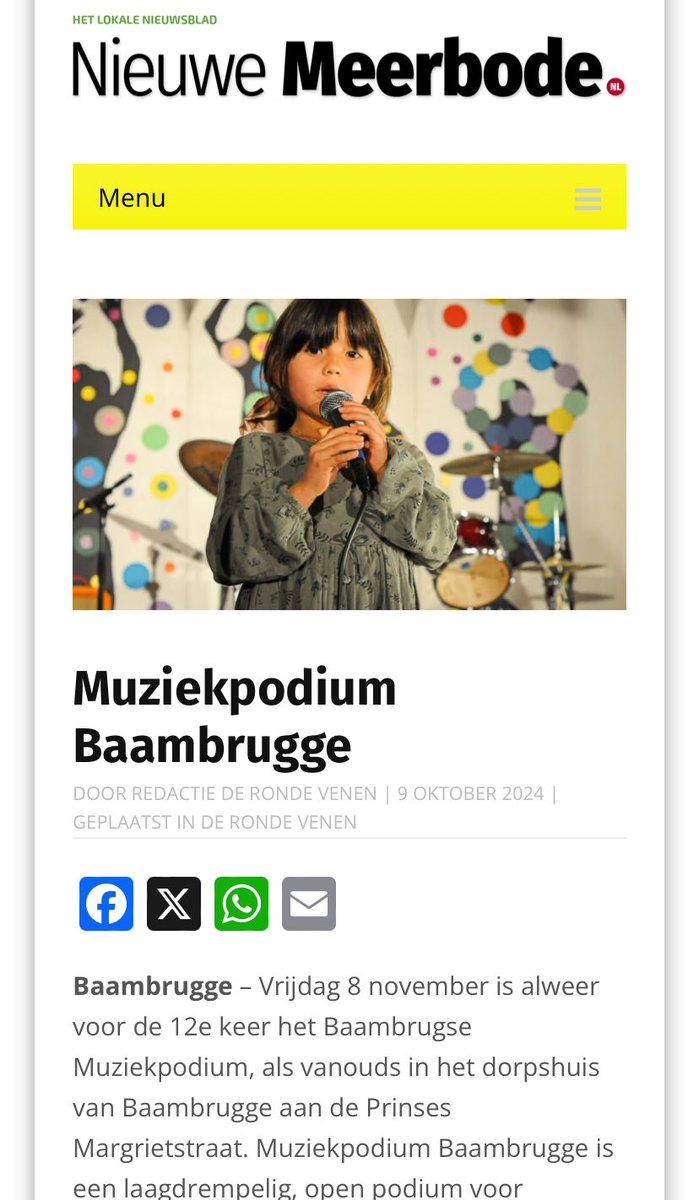 #MuziekPodiumBaambrugge #Baambrugge 12e editie! Vrijdag 8 november 2024 vanaf 17:00. Speel mee of kom gezellig kijken! 🎶🎸🎹Voor Jong&amp;Oud🙏🏼✨🫶🏼 #Dorpshuis #MPB #BaambruggeMuziekdorp 🎶🎛️🎺