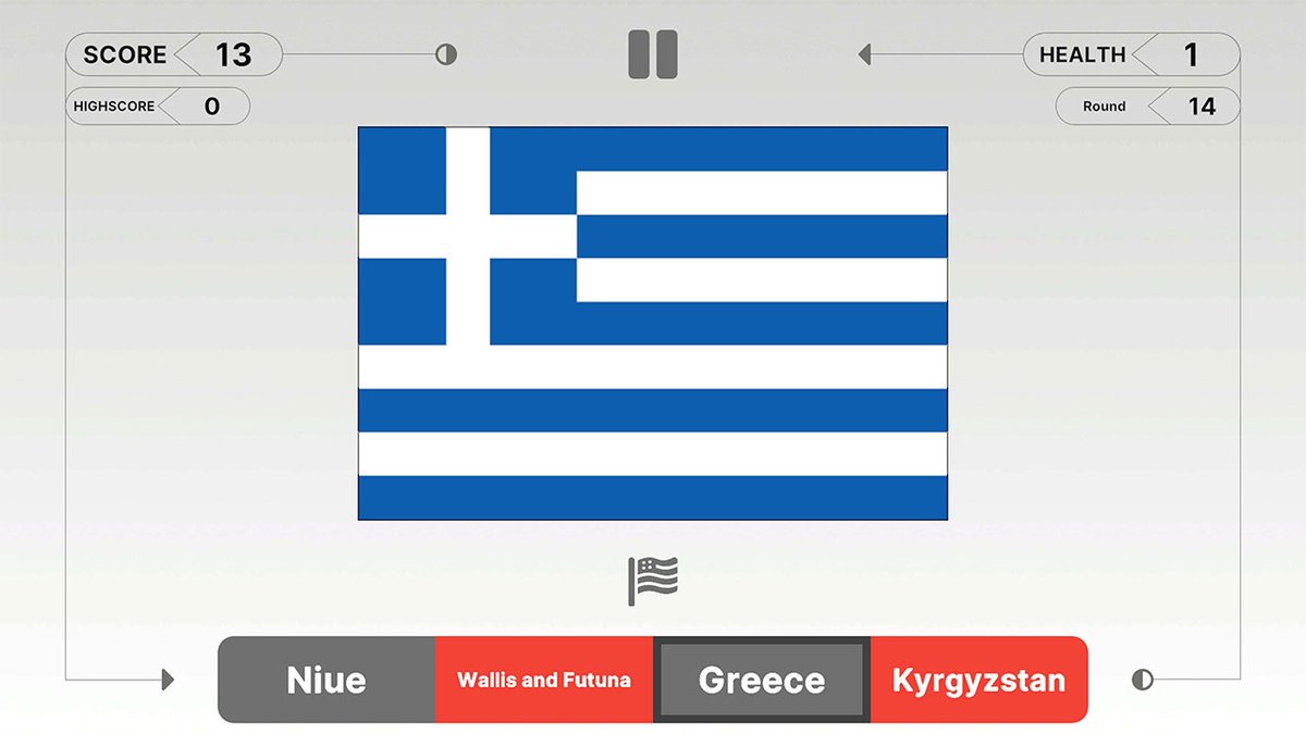 KrolMichal's tweet photo. Dziś na Switcha trafiła geograficzna gra-quiz Guess the Flag!. Jest to dzieło studia @SourceByteGames. Wygląda dość oszczędnie, więc jest tania. Cena promo 19,25 zł (-17%).
eShop: https://t.co/lxmez76kBI
#polskiegry #SourceByte #Nintendo #Switch #giełda #GPW