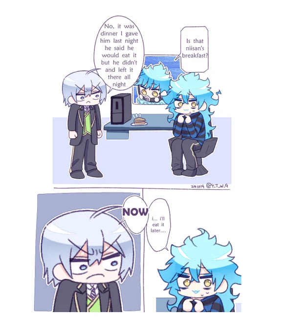 It's a little OOC but ever since I saw what Idia usually eats, Silver in my mind keeps getting angry😂 