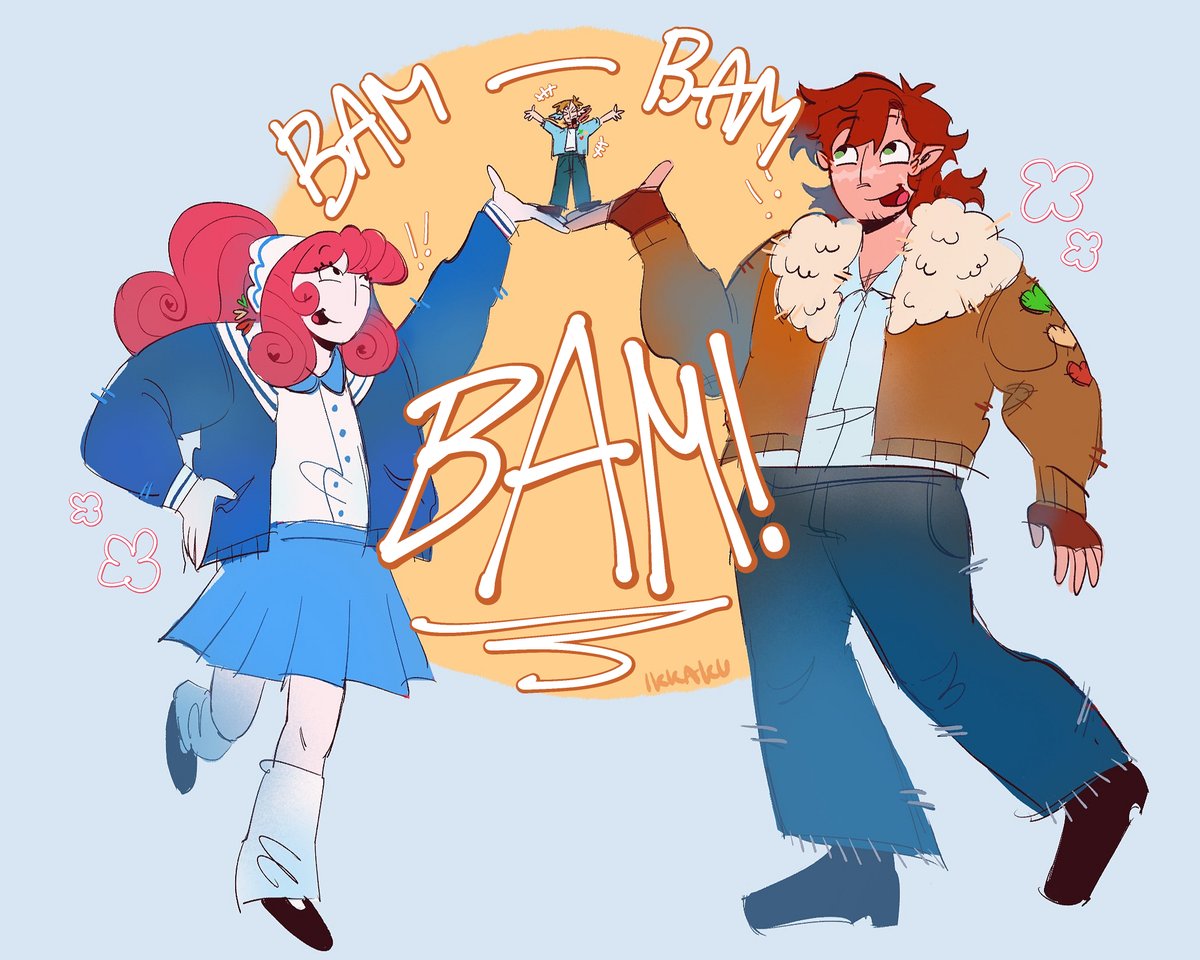 1KK4KU's tweet photo. // NEW LIFE SERIES SPOILERS
BAM BAM BAM! #ldshadowladyfanart #goodtimeswithscarfanart #solidaritygamingfanart https://t.co/CkD1PTnBhw