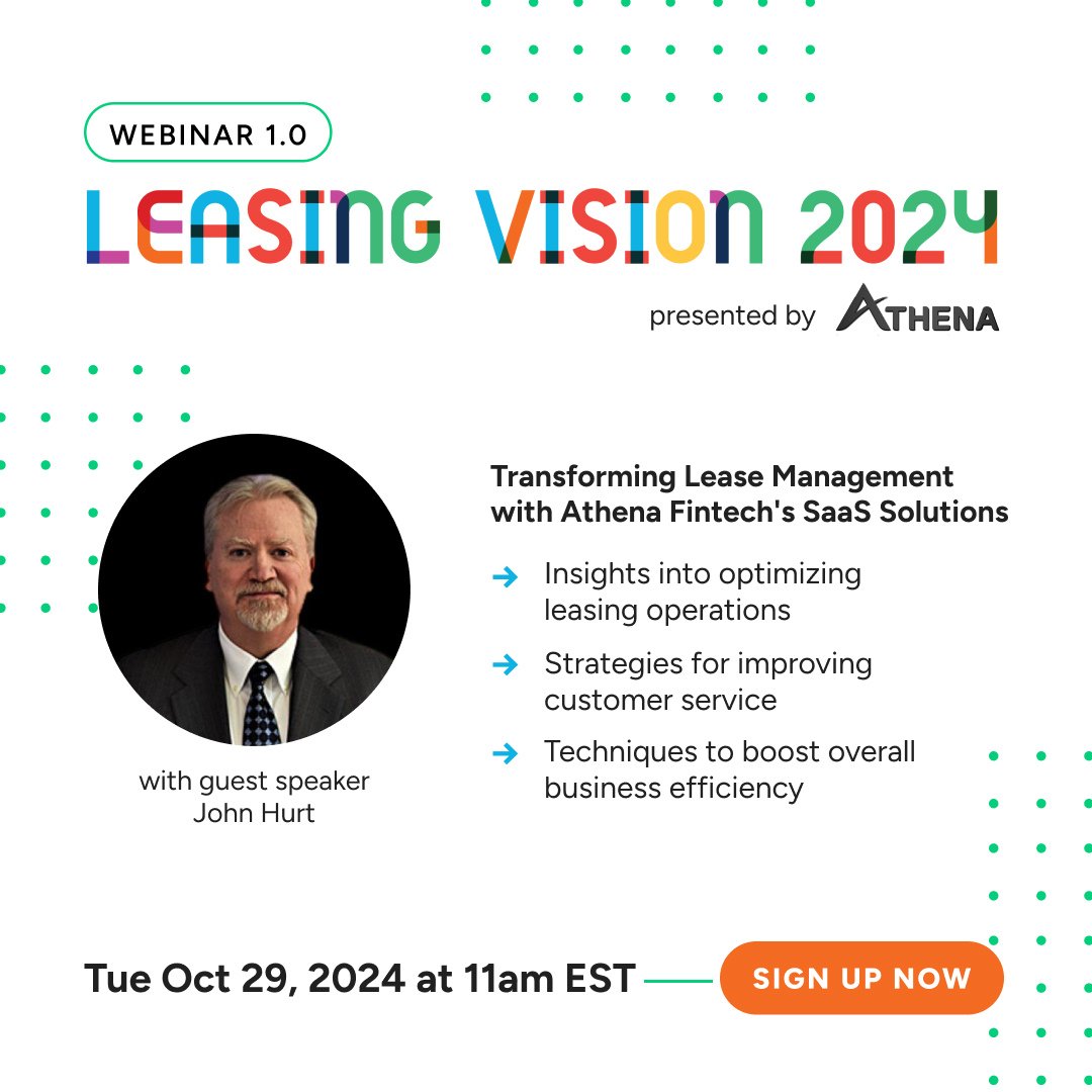 AthenaFin90571's tweet photo. ๐ข Exciting news! Join Leasing Vision 2024, a webinar by Athena Fintech. Learn how our SaaS solution is transforming lease accounting.
#LeasingVision2024 #AthenaFintech #LeaseAccounting #FutureOfLeasing
Register now: https://t.co/0qV1j1OIM4 https://t.co/7GJXTh5EVN