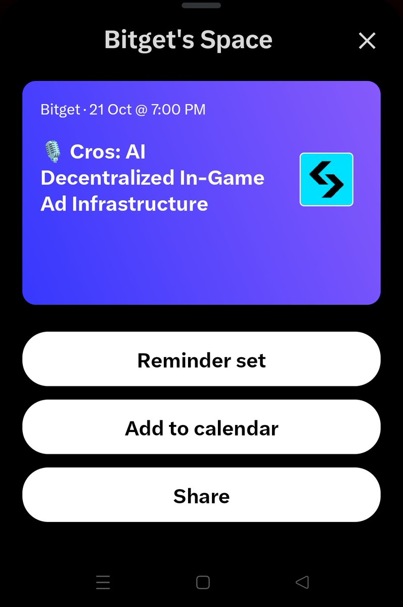Nameded00's tweet photo. @bitgetglobal @CrosWorlds I’ll be joining @CrosWorlds for their AMA. @BradshawEd42190 @burakwars @AnisHazimi https://t.co/Up9wOXu8Xf