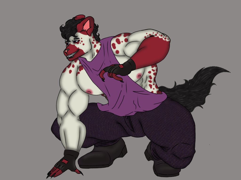 Manisfelios's tweet photo. Um little presente para @NaulTheDragon 

#furrymuscles #furry #bara #art https://t.co/nbE6sAvrHN