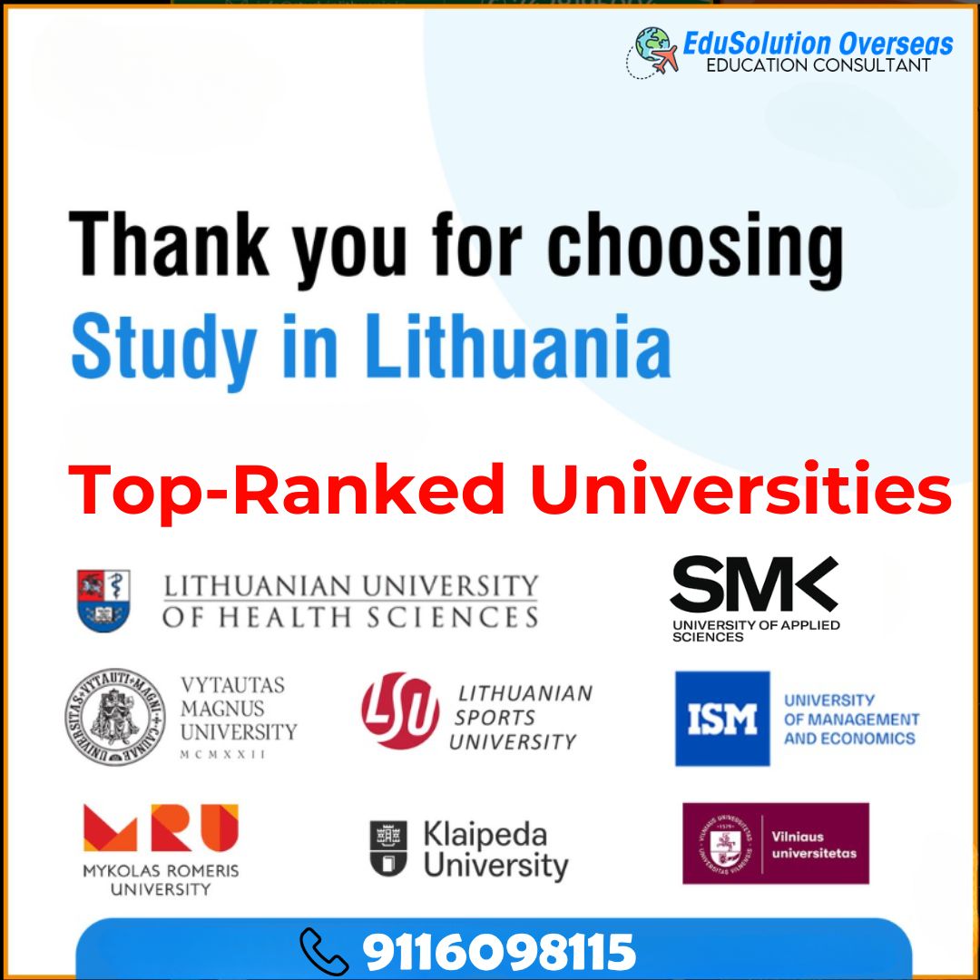 EdusolutionO's tweet photo. 🌍 Study in Lithuania at Top-Ranked Universities! 🎓

Looking to start your academic journey in Europe? Lithuania offers world-class education atthe top universities 

#StudyInLithuania #LithuaniaEducation  #StudyAbroad  #StudyInEurope #LithuanianUniversities #EduSolutionOverseas https://t.co/ZKbb1y8qyf