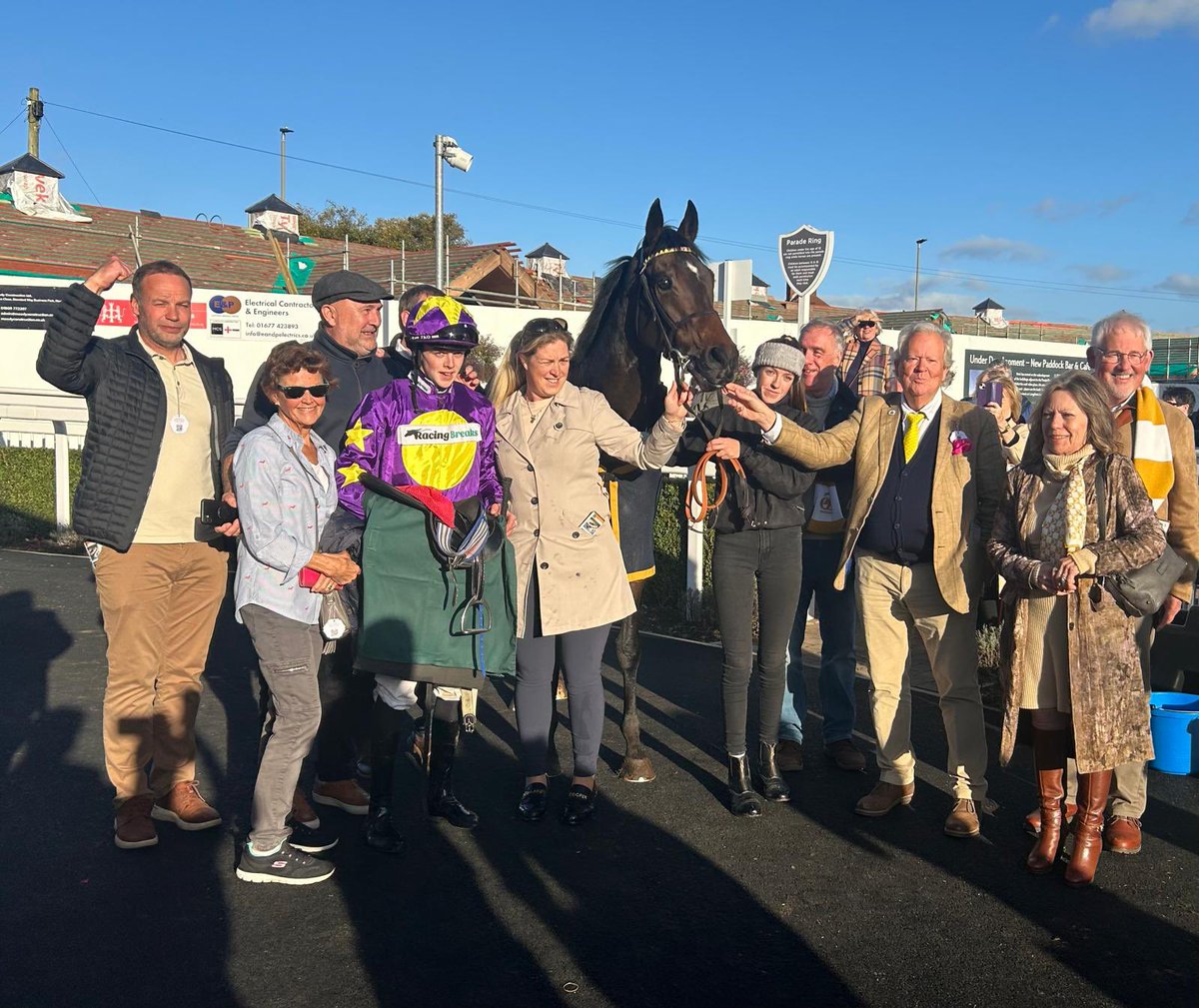 ballyoguestud's tweet photo. @ballyoguestud thrilled to breed Racingbreaks Ryder who won so well today @CatterickRaces especially when he was ridden by our cousin Sean D Bowen on the day Sean was crowned Champion Apprentice Jockey. 
@hotelminella @MinellaRacing 
@cbhills @RacingBreaks @Goffs1866 https://t.co/q3DAX6RAA8