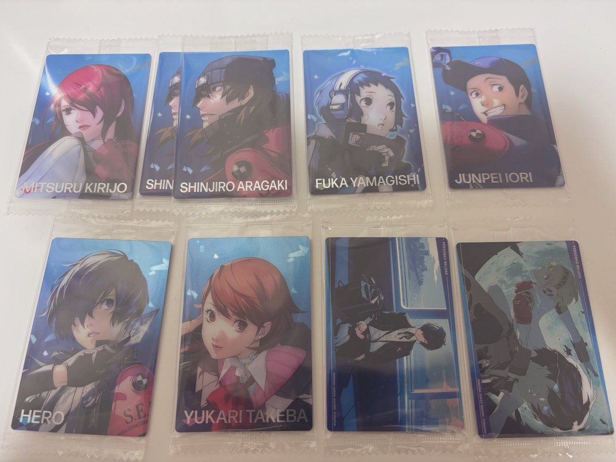 mugitoro_0720's tweet photo. 【交換】ペルソナ ウエハース
P3R P5R

譲→画像
求→11,13,14,16,18,25,27,28

郵送交換希望です。
お気軽にお声がけください。 https://t.co/lcOEHqTIlM
