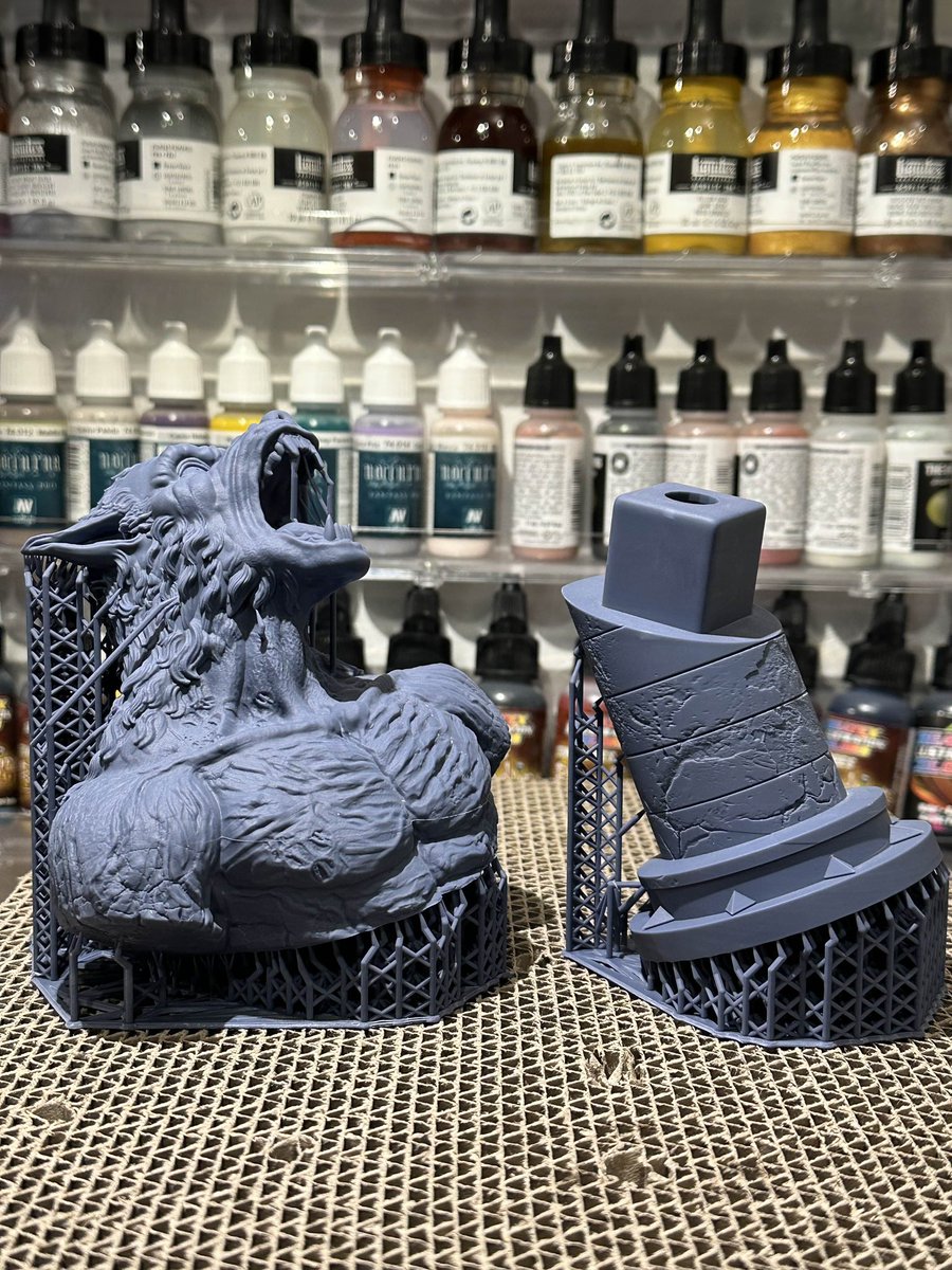 CharroZuck's tweet image. Werewolf bust
Sculpt: @fotismint #zbrush
Resin: @SirayaTech Fast Navy Grey
Printer: @mypeopoly Forge & @WhamBamSystems XTR
Supports: @lychee3d
#3DPrinting #3dprinter #werewolfart