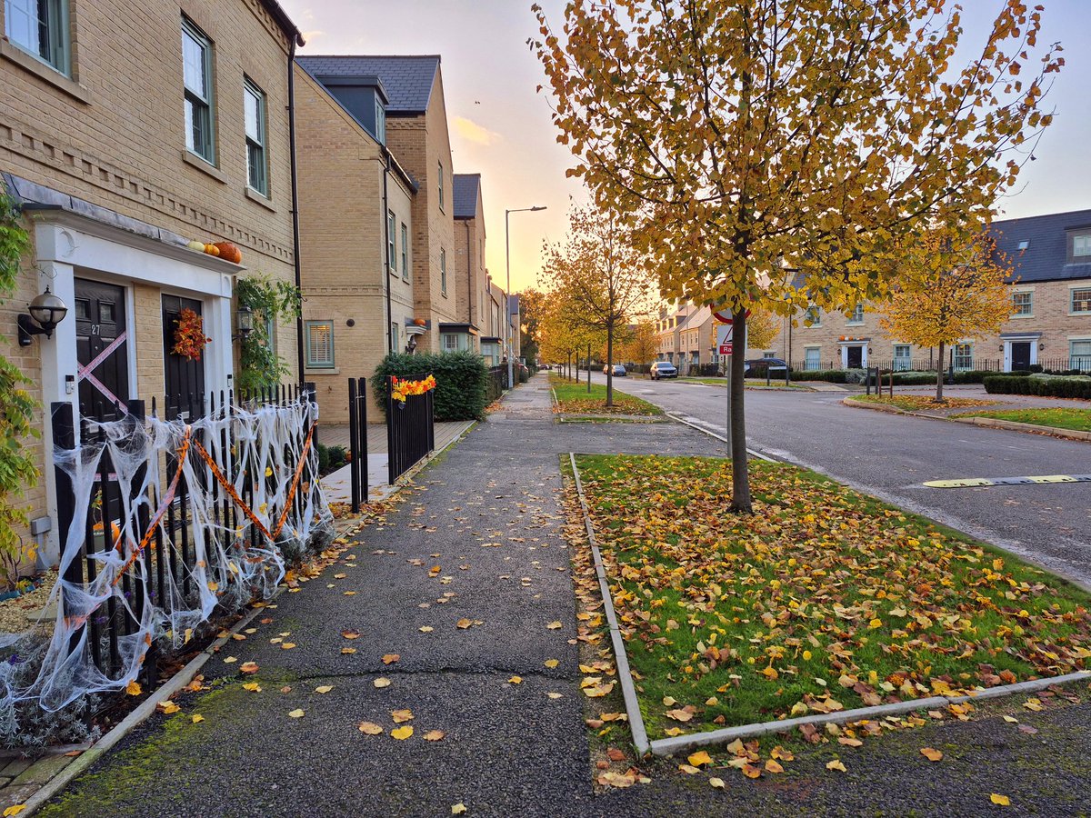SallyannHR's tweet image. This neighbourhood makes me happy. I can already smell Halloween and I have my costume :-) #Halloween #trickortreat #partyready