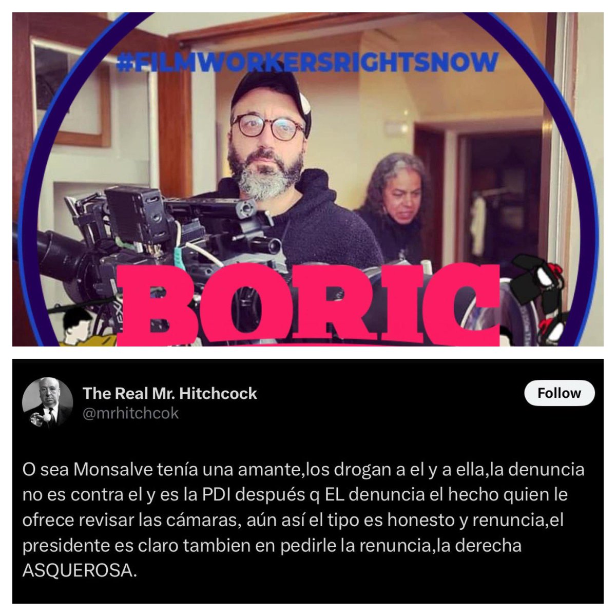DRESTRUM__Pl's tweet photo. 🔴 El minutero de izquierda Octavio Amaro dice que el violeta Monsalve es un tipo honesto y la culpa la tiene la derecha. 

Están completamente enfermos. 
☠️☠️☠️ https://t.co/LzgGqcinI8