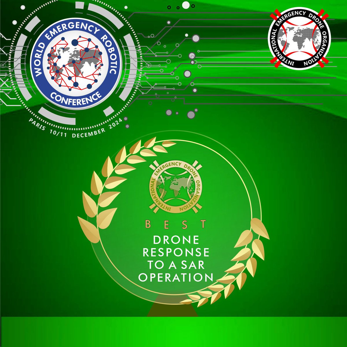 🚨Is your #drone team leading the way in Search &amp; Rescue operations? Nominate them for the "Best Drone Response for #SAR Ops" award! Showcase their dedication, expertise, &amp; innovation in life-saving missions.
Submit your nominations today
iedoconference.org