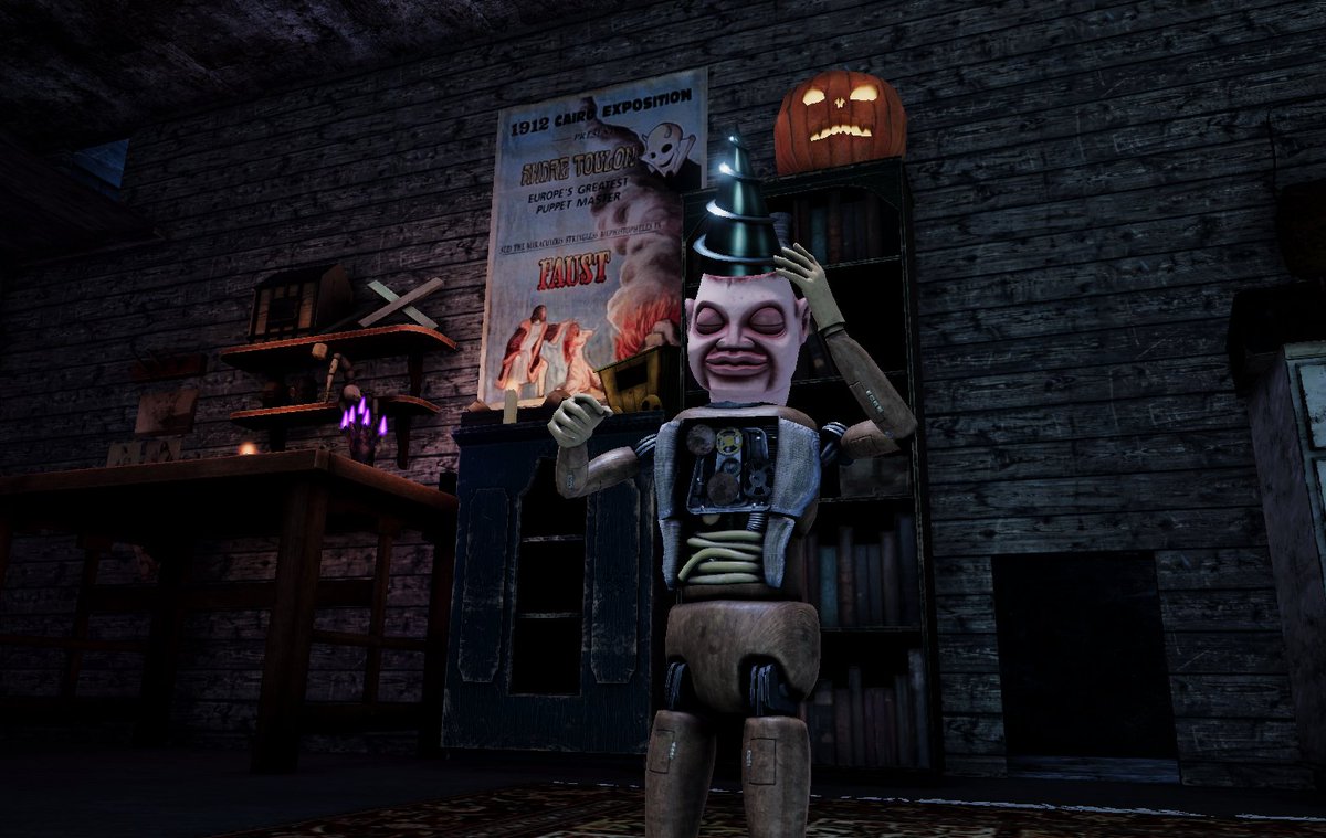 PuppetMasterTG's tweet image. Puppet Master: The Game is having a Triple XP event, with lots of fun free cosmetics to unlock! Make sure you take advantage of the event to unlock as many as you can before Nov 10th!
@fullmoonhorror #puppetmasterthegame #puppetmastergame #puppetmaster #halloween #horrorgame