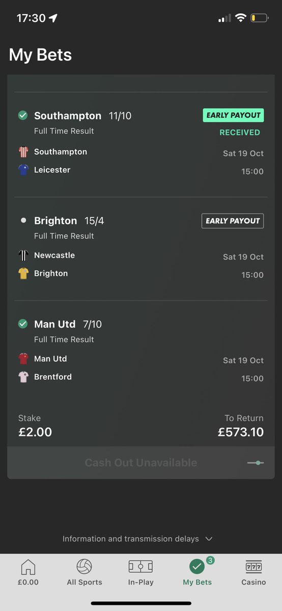 Clarkey320's tweet photo. @bet365 @bet365help please sort this shite out. The Aston villa and the Brighton games are not updating when I’ve clearly chosen the correct winning teams. Update the correct information! #bet365 https://t.co/qHR6WtLj21