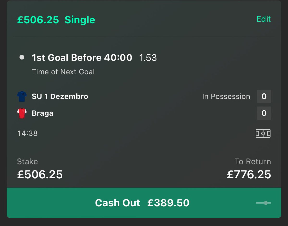 TheBetMaster01's tweet photo. BET 5: £56.25 > £86.25 (Ignore my stake)

GAME: Dezembo v Braga - 1st Goal before 40th

LIKE THIS ❤️ if you’re joining in https://t.co/mE8hvpy0QC