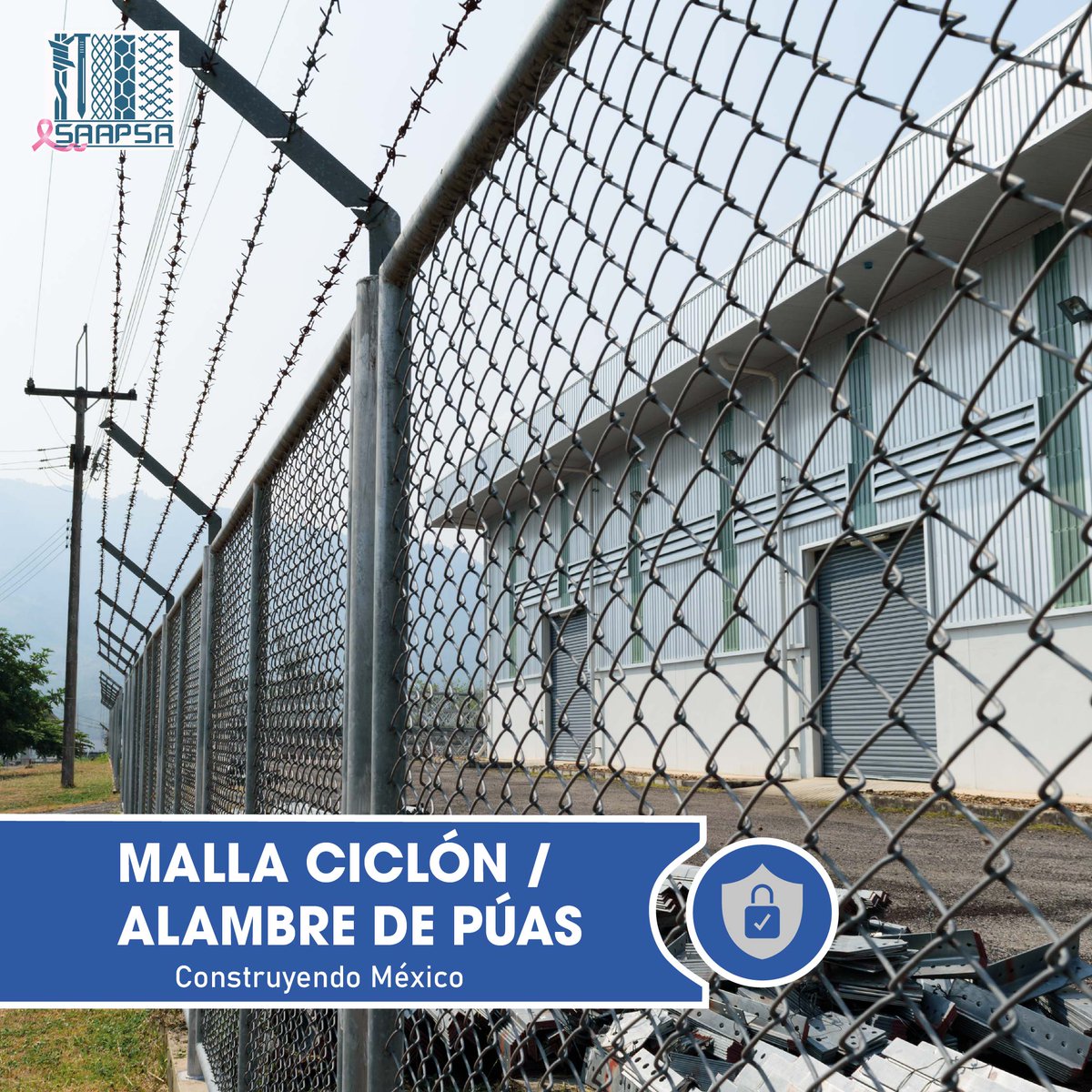 SAAPSA2's tweet photo. 🔧 Malla Ciclón  – SAAPSA 🔧
¡Fabricamos soluciones seguras y resistentes para tu propiedad!
✅ Malla ciclón en calibres 10.5, 11.5, 11 y 12.5
✅ Rollos de 20 metros lineales con aberturas de 55 mm o 63 mm

#MallaCiclón #SomosFabricantes #TuboGalvanizado #Fabricantes #Seguridad https://t.co/boh2a34IN7