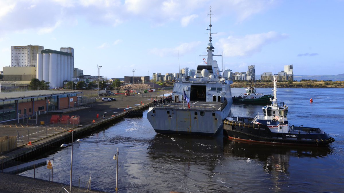 WarshipCam's tweet photo. French Navy Aquitaine-class frigate FS Aquitaine (D650) coming into Leith, Scotland - October 19, 2024 #fsaquitaine #d650 

SRC: TW-@MichaelJWC626 https://t.co/wDUXi87AAl