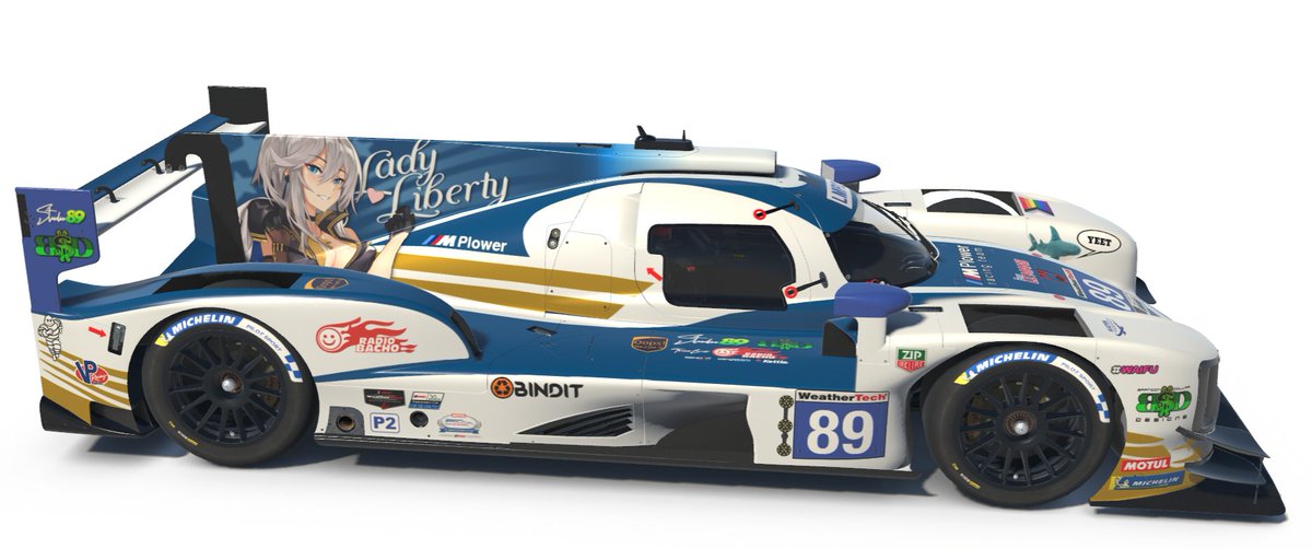 tellerius_'s tweet photo. Multitwitch of all four BMW M Plower cars! 

In one race:
556 LMP2 - Lady Liberty
559 Audi GT3 - The Grey Ghost

In another:
557 LMP2 - America the Beautiful (<-- I'm in this one!)
558 LMP2 - Bunny Bombshell

https://t.co/SDcrZIZIuZ https://t.co/tlHLudtL0g