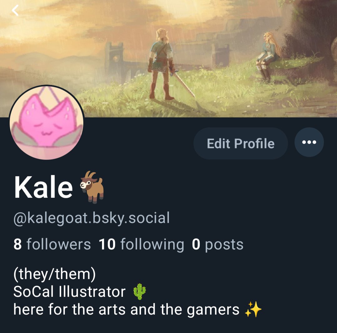 xaiens's tweet photo. Still haven't started posting yet, but  I'll be active on bsky and Tumblr! (kale-goat / xaien on Tumblr) https://t.co/o1NfjlEgmP