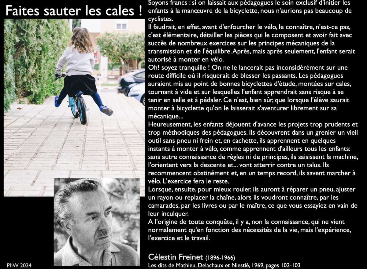 Faites sauter les cales (Célestin Freinet)