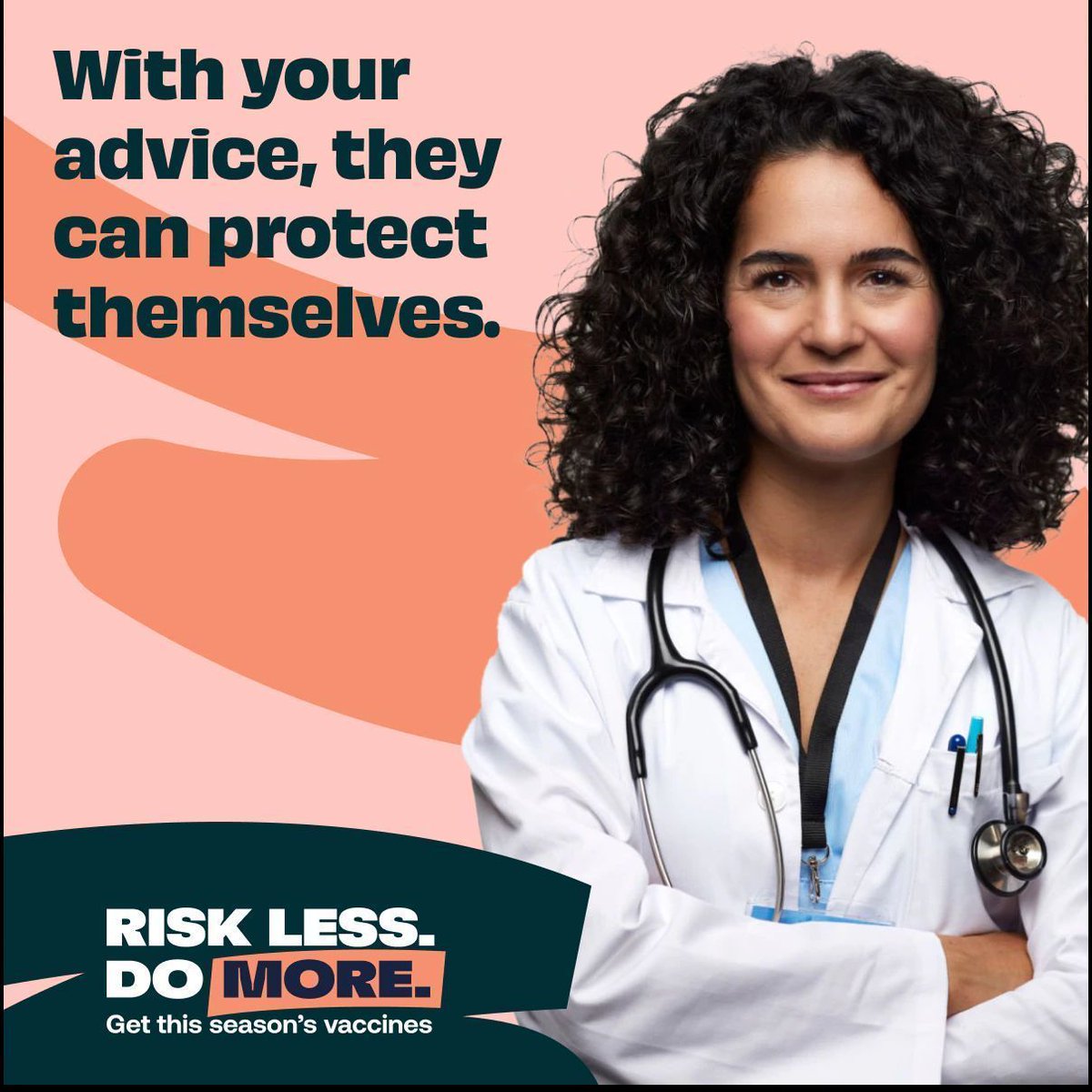 lafp_familydocs's tweet image. Most adults say their doctor&apos;s opinion is their #1 motivator for getting flu, COVID-19, and RSV vaccines. Every visit is an opportunity to talk to your patients about the importance of vaccination. @aafp @HHSGov