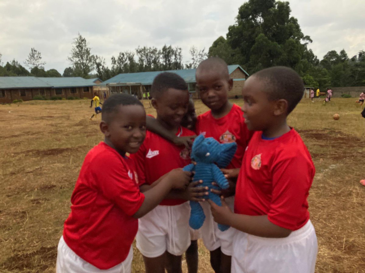 ElliePrimary1's tweet image. Today Blue Ellie played football with children from the rescue centre. What fun! #WhereIsEllie #ReachingTheWorld