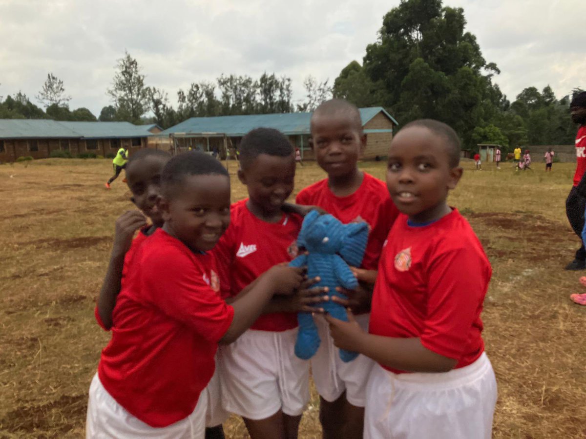 ElliePrimary1's tweet image. Today Blue Ellie played football with children from the rescue centre. What fun! #WhereIsEllie #ReachingTheWorld