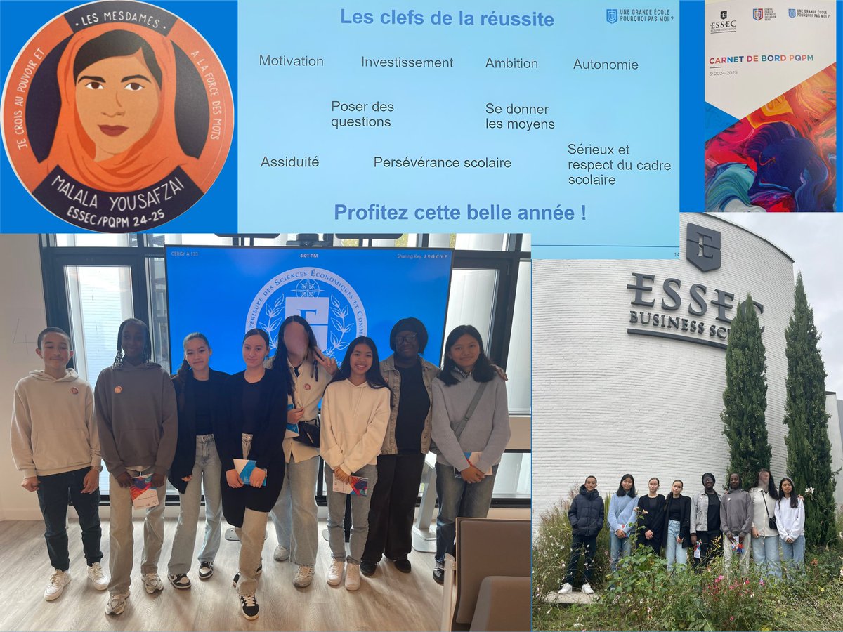 Aujourd’hui, cérémonie de lancement #PQPM <a href="/Essec_Egalite/">ESSEC Egalité Diversité et Inclusion</a> pour les élèves du <a href="/Clg_Cassin_78/">Collège René Cassin Chanteloup Les Vignes</a>. Encourager et accompagner la réussite et l’ambition !