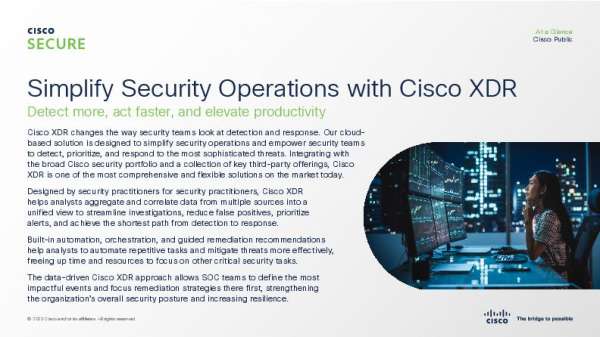 Elevate productivity and future-proof your security operations with <a href="/Cisco/">Cisco</a> XDR. Find out more today. Contact Compugen Systems, Inc. today with questions. stuf.in/bf4o9m