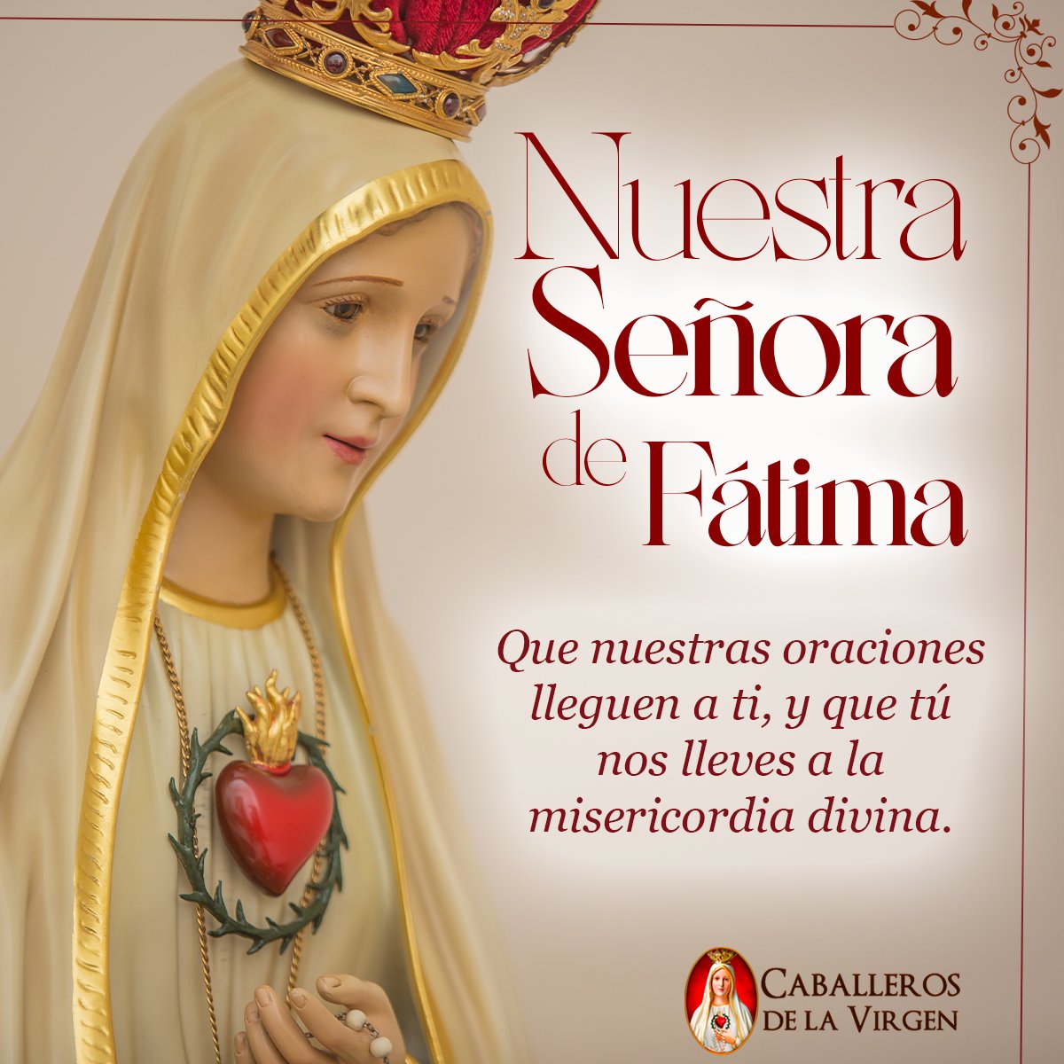 Nuestra Señora de Fátima, escucha nuestras súplicas y guía nuestros corazones hacia la compasión y el perdón.