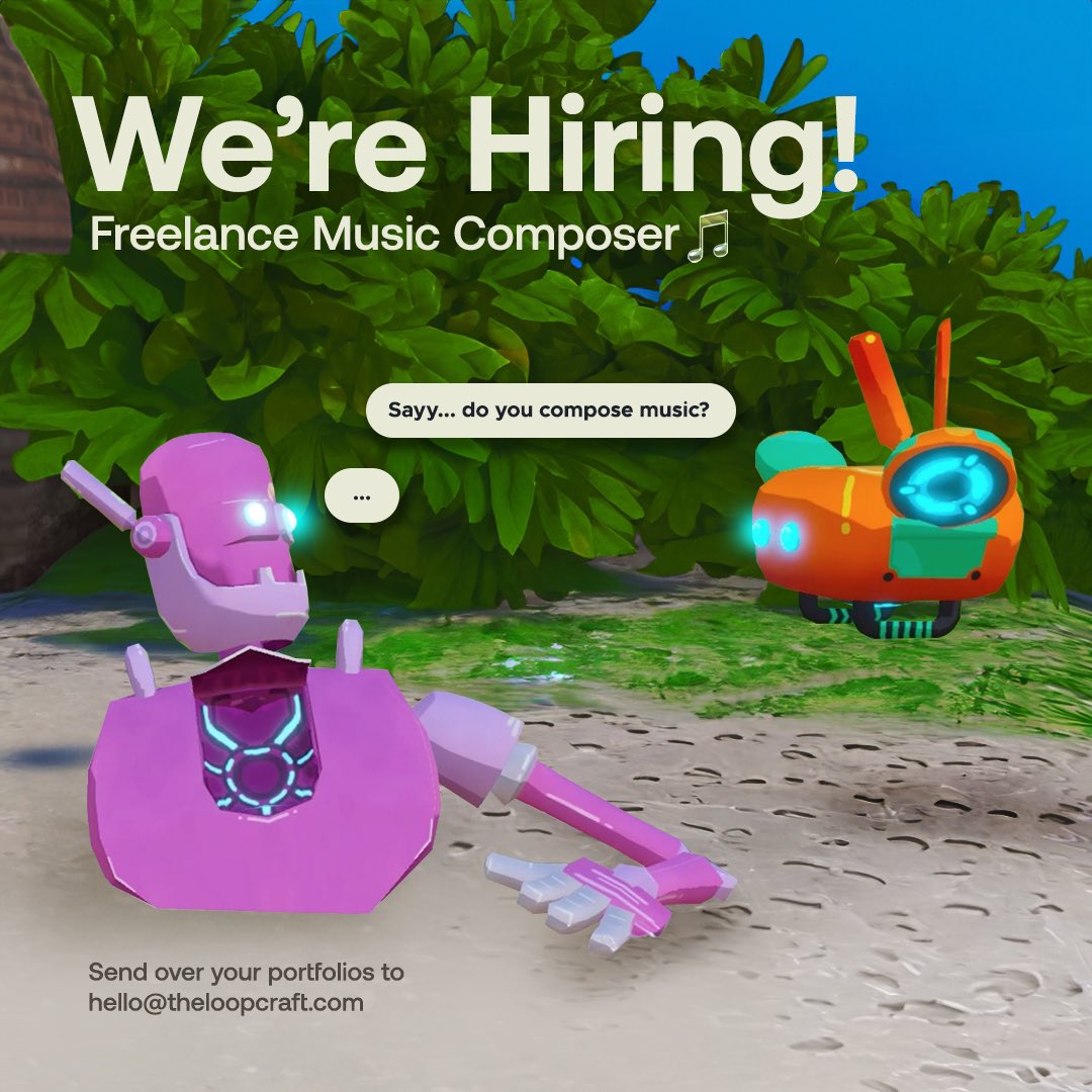 We're on the hunt for a music composer for our first ever game, <a href="/LittleIslandAdv/">Itha'sAdventure</a>!

🎮 Game: A wholesome, small open-world experience inspired by Maldives, players embark on an enjoyable journey of exploration, completing quests, engaging in activities, and solving puzzles.