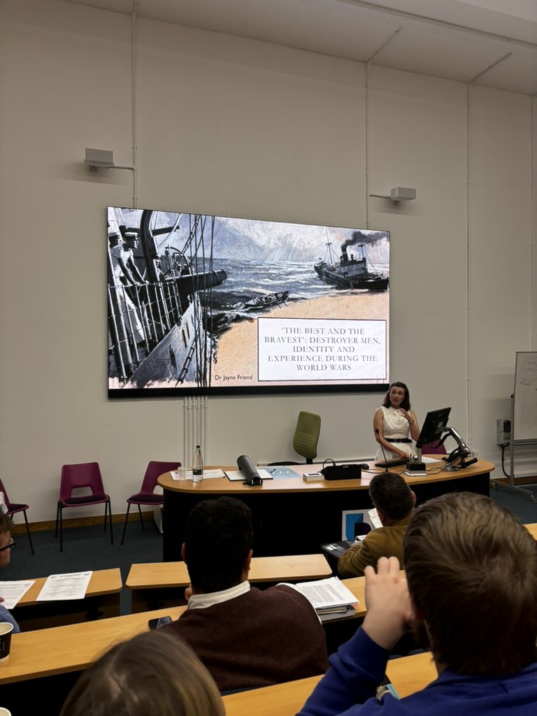 And finally… our keynote address by the wonderful <a href="/FriendJayne/">Dr Jayne Friend</a> on ‘The best and the bravest’ destroyer men, identity and experience during the world wars. Thank you to Jayne for joining us today and delivering such an interesting keynote 😁👏🏻 #BCMHNRC24