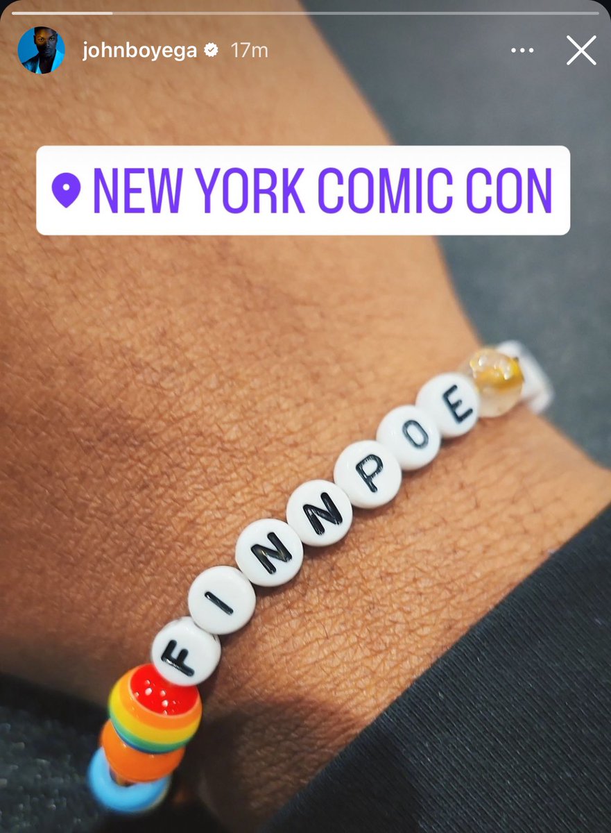 #StarWars star John Boyega shares a new photo via his Instagram Story:

“FinnPoe”