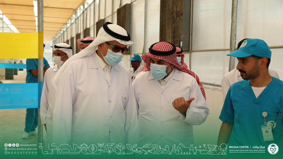 WeqaaCenter's tweet image. جانب من زيارة معالي وزير البيئة والمياه والزراعة المهندس عبدالرحمن بن عبدالمحسن الفضلي، لمركز المكافحة الحيوية وإنتاج النحل الطنَّان بمنطقة #القصيم للاطلاع على المرافق والوحدات والتوجهات المستقبلية. #وقاء #أصدقاء_الطبيعة