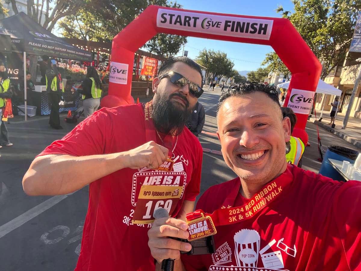 FredoOnTheRadio - Red Ribbon Run 3K/ 5K 2024. Celebrating Red Ribbon Week…Pledging to SYOP Bullying &amp; Drug FREE.  Thank you HOLLISTER!!! @hollisterrecreation @cityofhollister @sanbenitocoe