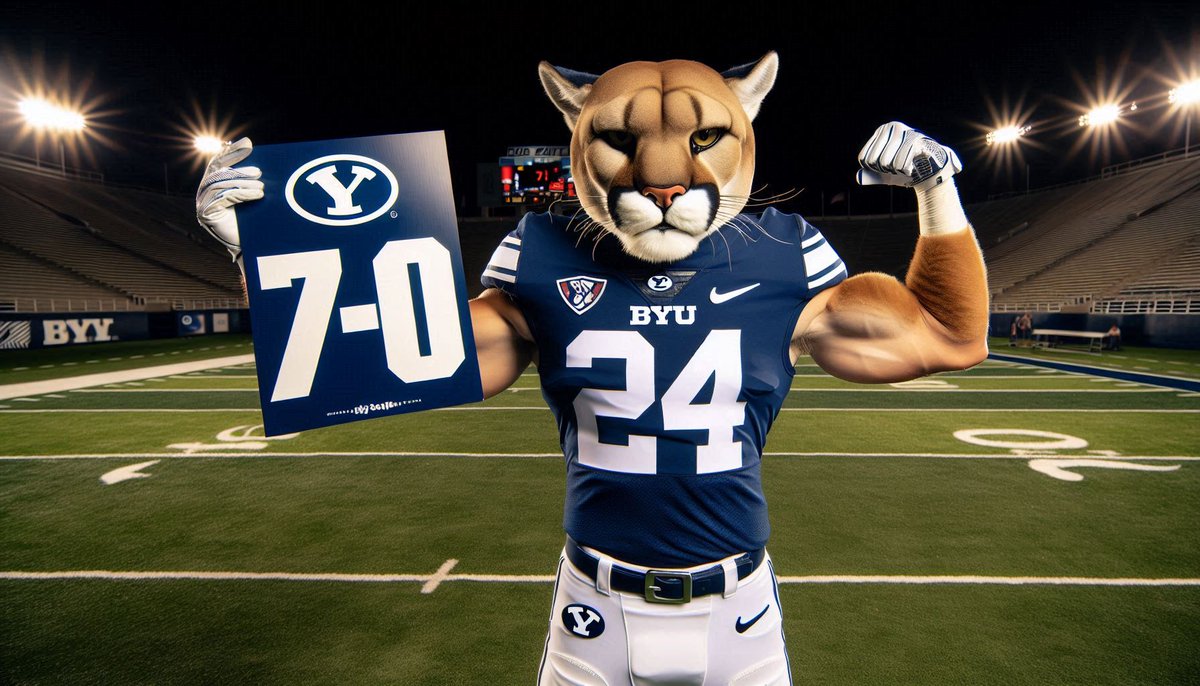 Rush74Kyle's tweet photo. @cougjazzfan 7-0 Baby!! #GoCougars #BYUFootball #BYUCougars #GoGougs #BYU https://t.co/4Qj74S13el