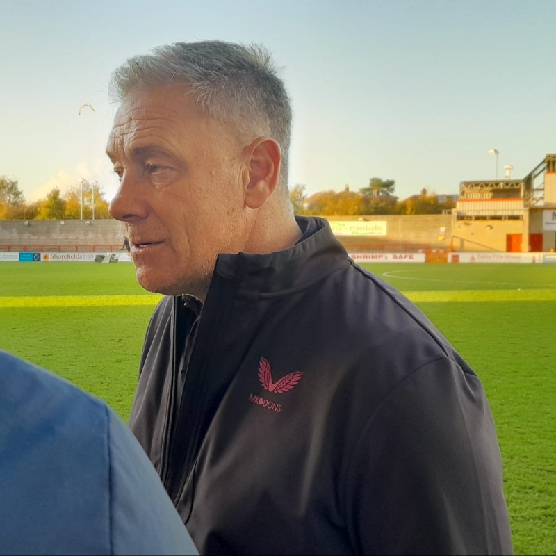 BBCSport3CR's tweet photo. "We are MK Dons and I think we are the biggest club in this division"

A statement of intent from Scott Lindsey after the Dons' 3-1 win away to Morecambe.

@dicko1886  @Citizen_Toby  #MKDons