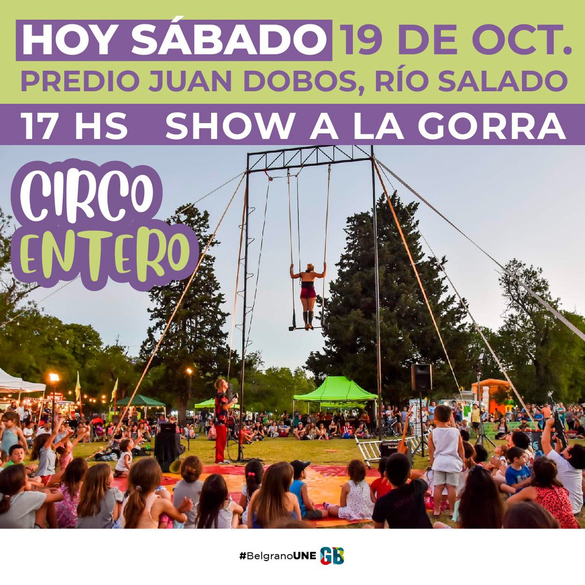 rodriberte's tweet photo. 🤹🏻 HOY SÁBADO SHOW DE CIRCO Y ACROBACIAS FRENTE AL RÍO SALADO

👏🏻 🔥 Llega "Circo Entero" 
🎩 SHOW A LA GORRA‼️

🎪 Funciones sábado y domingo a las 17 hs
📍 Predio "Juan Dobos", Río Salado
Frente al Paseo de Artesanos https://t.co/wN7cgrJG1x