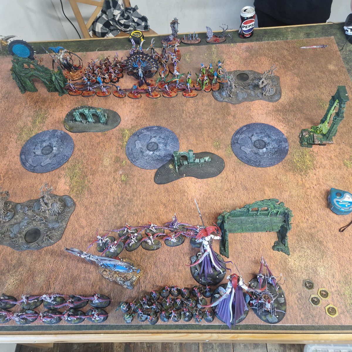 tzeentchmike's tweet photo. Game 3 against Freddie and his hedonites. Super tight game which ended in a draw as managed to table in turn 4 to score big last 2 turns. #aos #hedonitesofslaanesh https://t.co/XL4ZbrUCoJ