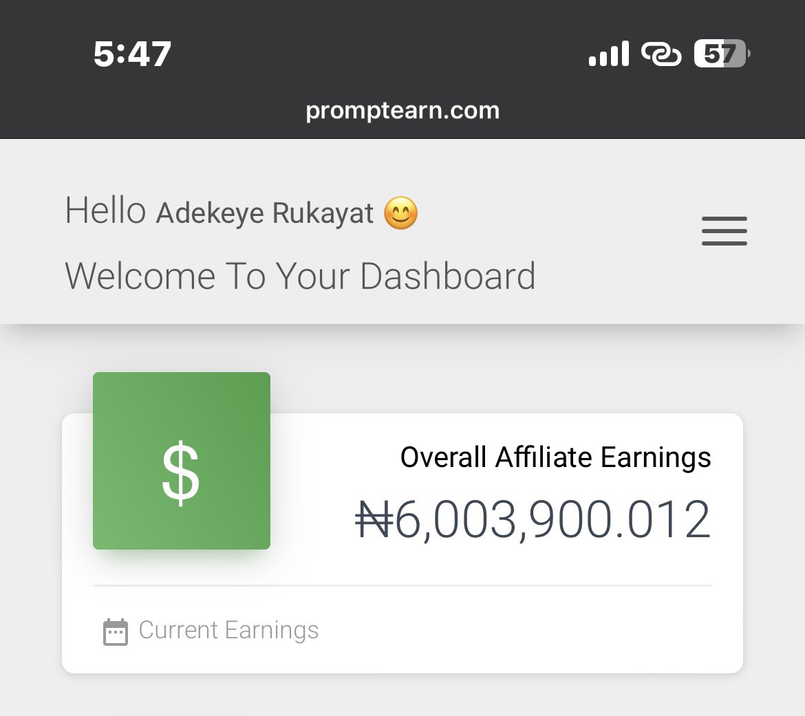 AdekeyeRukayat2's tweet photo. It’s not even up to 5 months yet since i joined @promptearn 

And here we are, 6,000,000 done and dusted 
Na @promptearn run am o 💯
The goal is to make 10M before the end of 2024💃💃 https://t.co/uNwrkl15jg