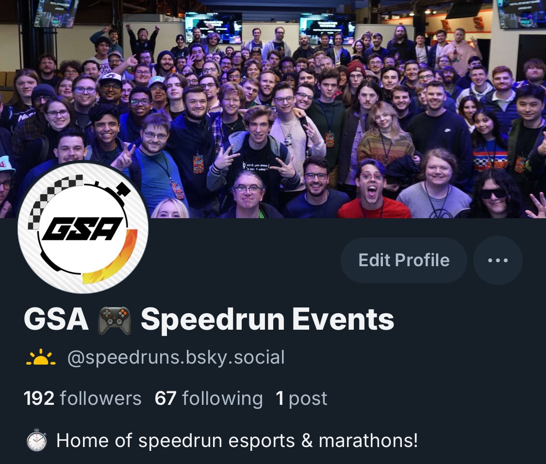 GSA 🎮 Speedrun Events tweet media