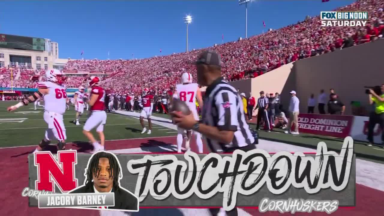 Big Ten Football on X: “Jacory Barney gets @HuskerFootball on the