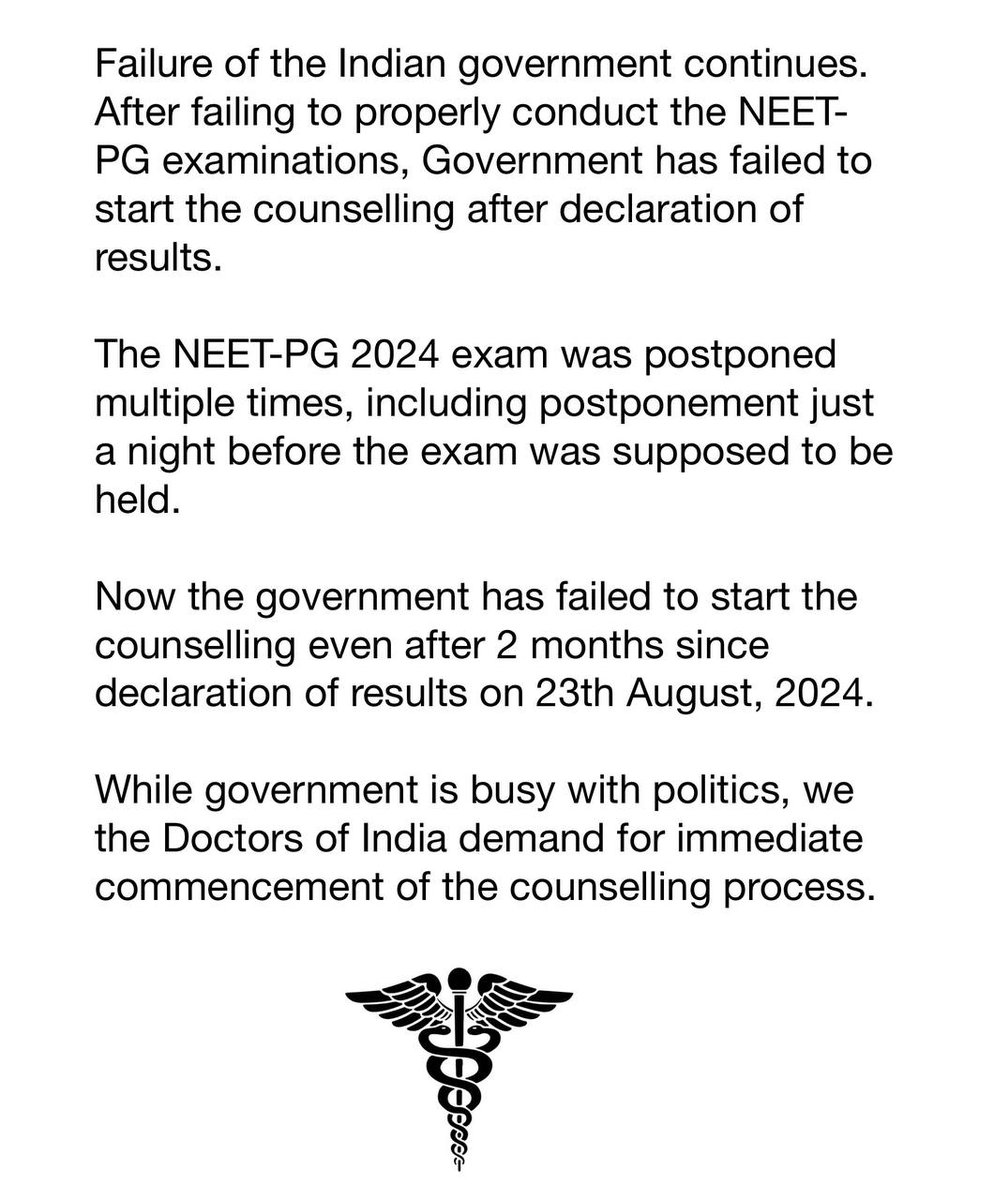 mj_malika95's tweet photo. #STARTNEETPG2024COUNSELLING

@OfficeofJPNadda @JPNadda @PMOIndia @narendramodi @NMC_IND @NbeIndia @aajtak @ABPNews @ANI https://t.co/03mZRZgOnb