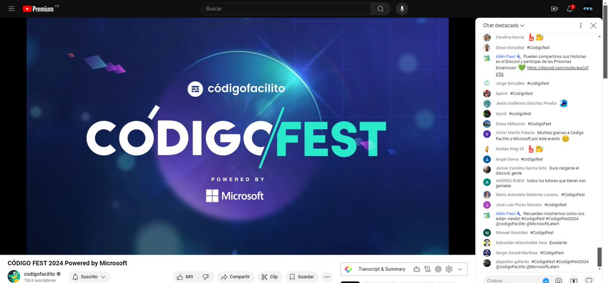 Inticaya's tweet photo. Siguiendo CodigoFest ​​#codigofest #codigofacilito #microsoftlatam https://t.co/5xyNwvGijV