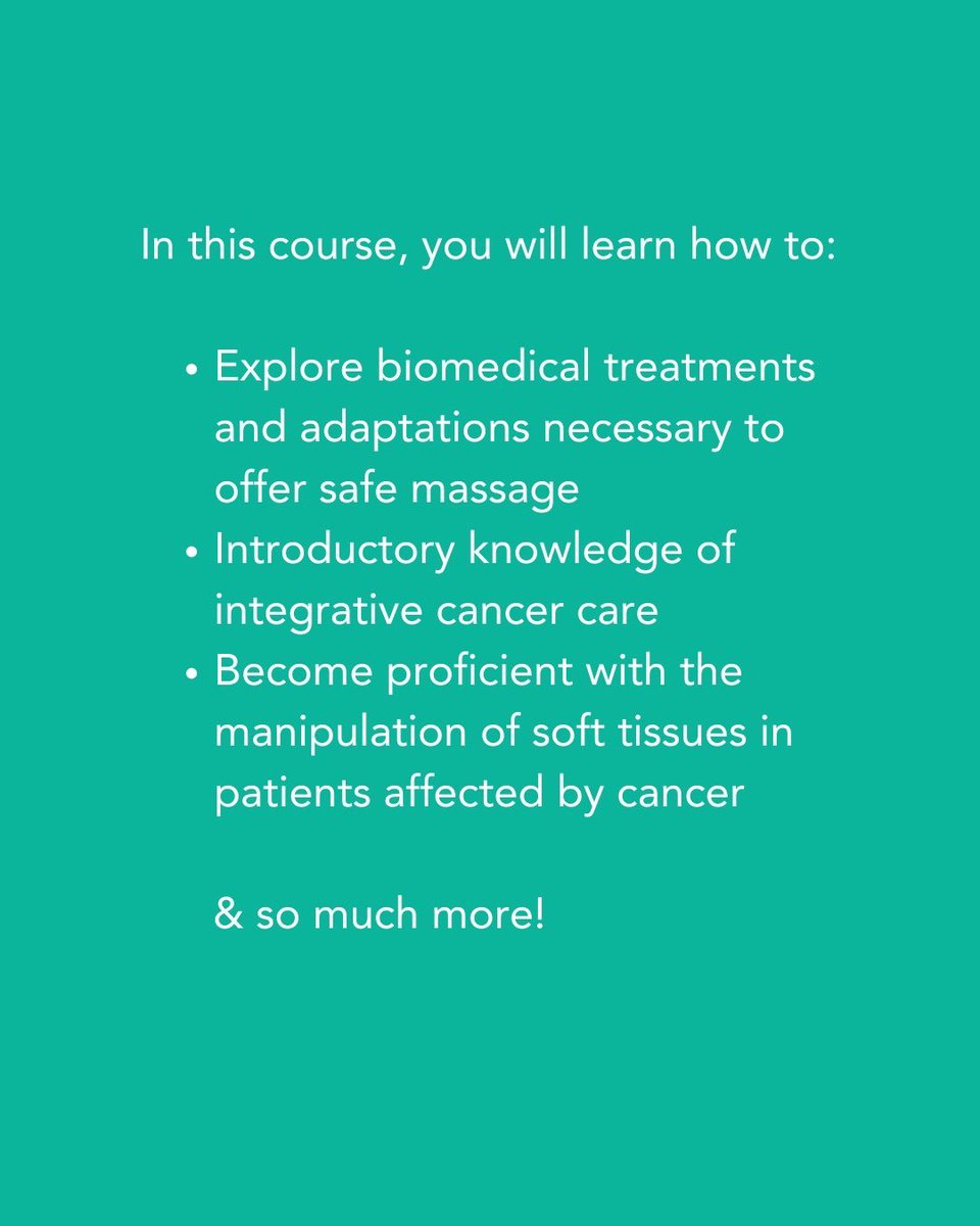Seminars4Health's tweet photo. Are you looking to learn about Oncology Massage in Edmonton and Calgary? Learn more: https://t.co/8Cdab3et8v https://t.co/uRVye5HMUO
