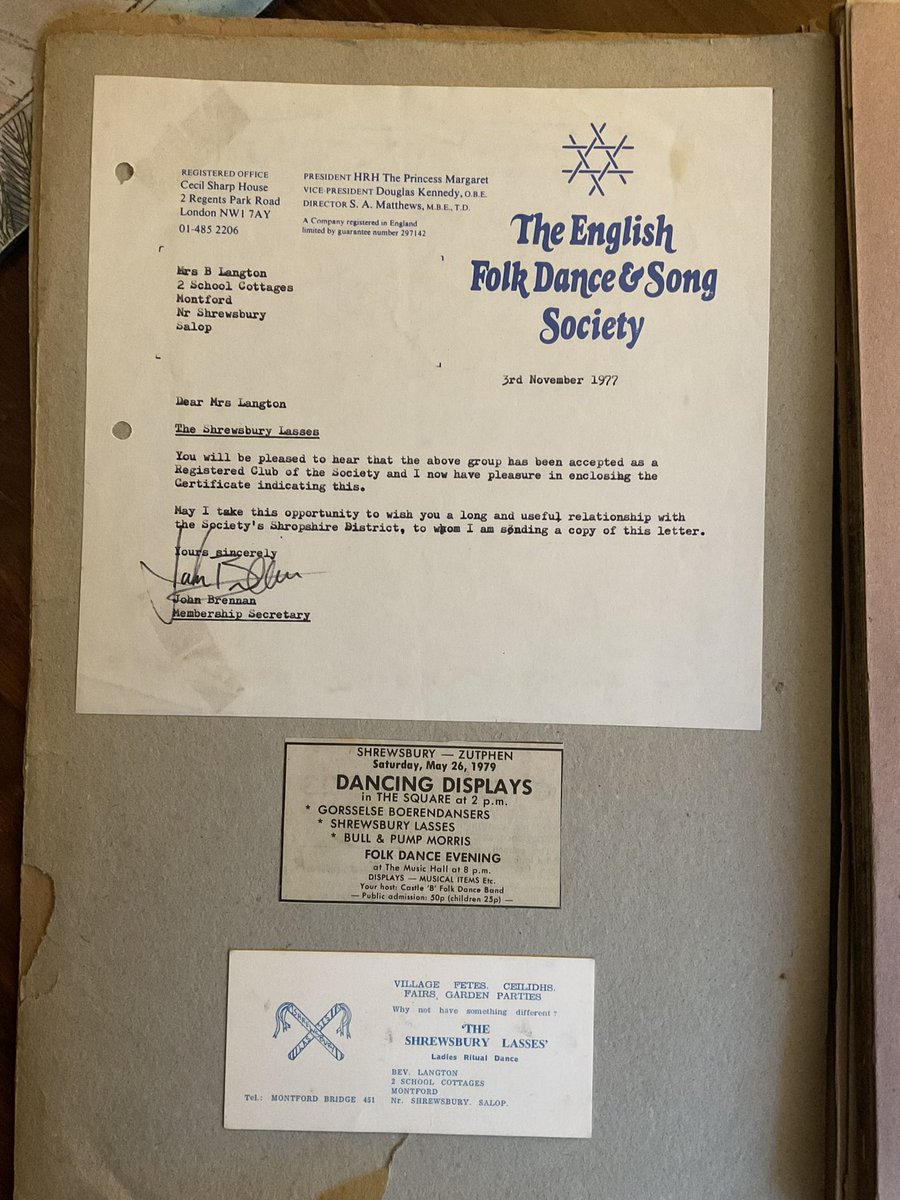 shrewsmorris's tweet photo. The National Gathering in 1977, acceptance into @TheEFDSS, folk dancing, displays and ceilidhs in #Shrewsbury, #Montford and #Atcham. All part of being in @shrewsmorris in 1977-‘79. #shrewsburymorris50th2026 😊👍🪗💃🕺 https://t.co/Q6aLGFdgNc