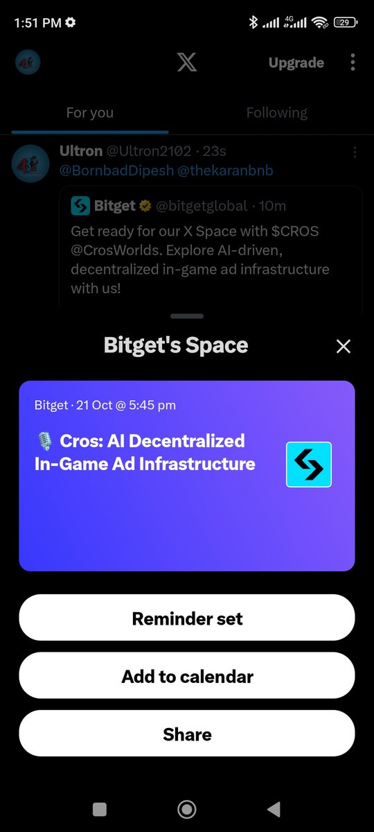 Marysasmile's tweet photo. @bitgetglobal @CrosWorlds I plan to be part of @CrosWorlds AMA soon. @amillielaverene @Tiffany_Xp @theeeeking_ggg https://t.co/EjaidK92br